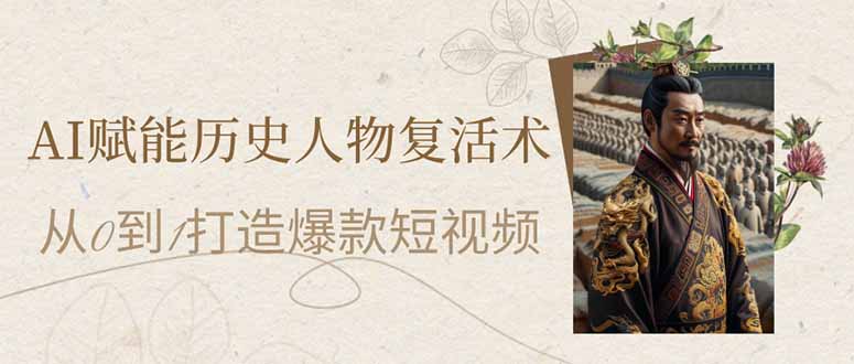 （14311期）AI赋能历史人物复活术：从0到1打造爆款短视频-OPCmate