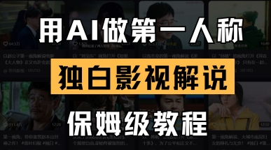 用AI做第一人称独白影视解说,手把手教学,保姆级教程-OPCmate