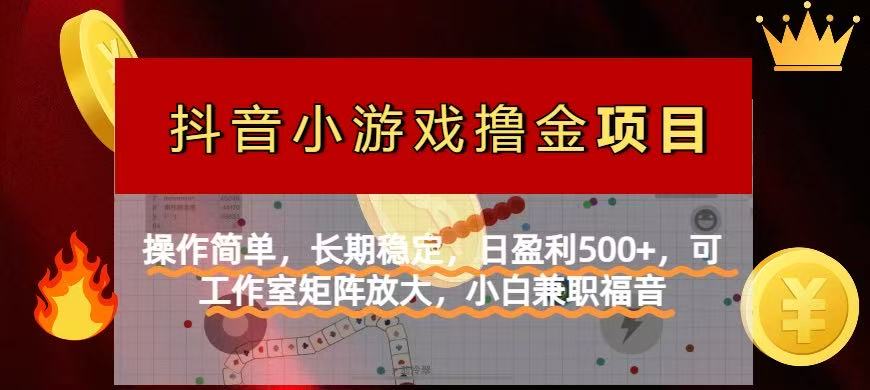 （14290期）【抖音小游戏发行人计划项目】操作简单，长期稳定，日盈利500+，可工作...-OPCmate